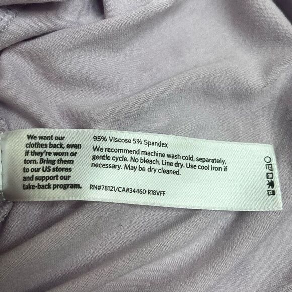 Eileen Fisher Womens Crew Neck Jersey Shell Tank Top Lavender Size Petite Small - Picture 7 of 16